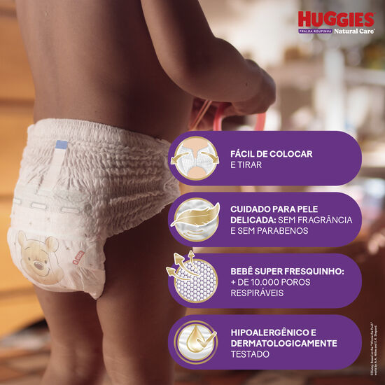 Fralda Huggies Natural Care Roupinha G - 60 fraldas